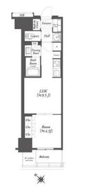 WORVE横浜伊勢佐木町 506 間取り図