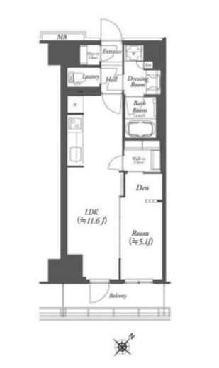 WORVE横浜伊勢佐木町 1210 間取り図