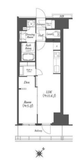 WORVE横浜伊勢佐木町 709 間取り図