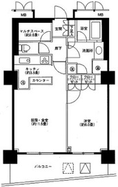 ストーリア品川 2105 間取り図