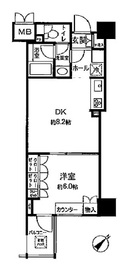 クオリア銀座 7階 間取り図