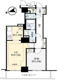 ライオンズタワー赤羽 7階 間取り図