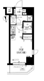 エスコート麻布十番 2階 間取り図