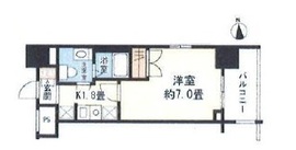 レキシントン・スクエア新宿御苑 706 間取り図