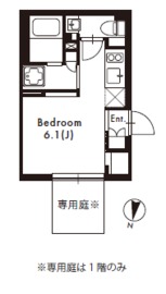 Laple目黒柿の木坂 205 間取り図