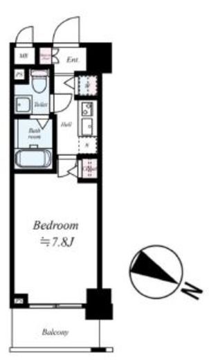 グランド・ガーラ横浜伊勢佐木町 6階 間取り図