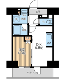 City Lux Tobe 602 間取り図