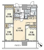 ブランズタワー豊洲 36階 間取り図