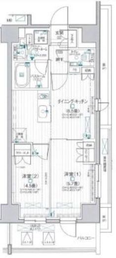 デュオステージ大山 10階 間取り図