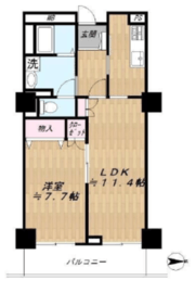 ジェイタワー西大井 25階 間取り図