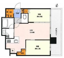 シティタワーズ板橋大山サウスタワー 707 間取り図