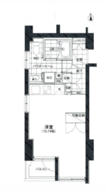 T‐COURT武蔵小杉 301 間取り図