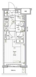 ザ・プレミアムキューブジー大崎 208 間取り図