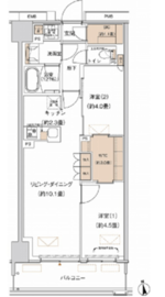 プライムネクサス大森北 412 間取り図