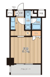 レジディア新横浜 606 間取り図