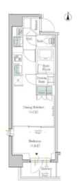ワンルーフレジデンス錦糸町 801 間取り図