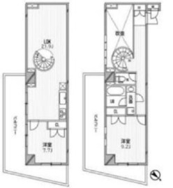 フロンティアテラス目黒 105 間取り図