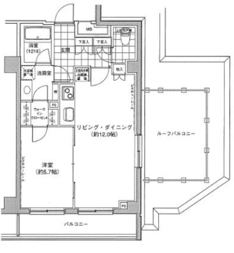 プライマル大泉学園 407 間取り図