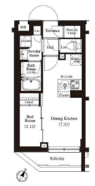 アーバンパーク方南町Ⅱ 207 間取り図