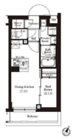 アーバンパーク方南町Ⅱ 201 間取り図