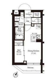 アーバンパーク方南町Ⅱ 407 間取り図