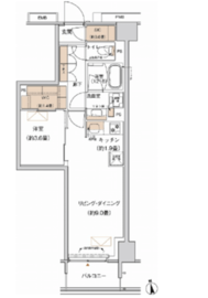 プライムネクサス大森北 817 間取り図