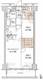 プライムネクサス大森北 803 間取り図