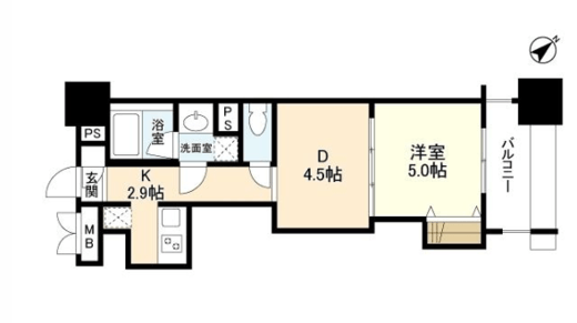 パークフラッツ横濱公園 313 間取り図