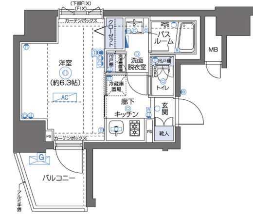 ZOOM川崎Second 9階 間取り図