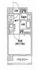 オーククレストビル 702 間取り図