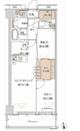 プライムネクサス大森北 808 間取り図