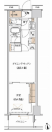 プライムネクサス大森北 807 間取り図