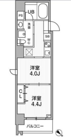 リテラス三軒茶屋サウス 3階 間取り図
