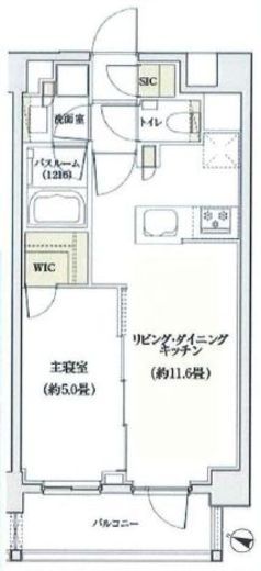 サンウッド代々木西参道 4階 間取り図