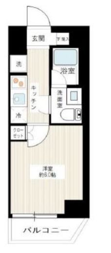 SQUARE CITY TSURUMI RIVERSIDE (スクエアシティ鶴見リバーサイド) 2階 間取り図