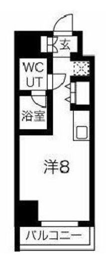 クラリッサ川崎ブルーノ 1105 間取り図