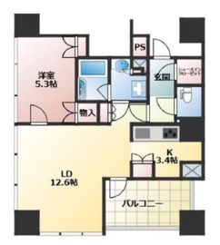 クラッシィタワー新宿御苑 9階 間取り図