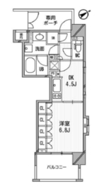 ライオンズシティ白金高輪 607 間取り図