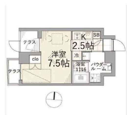 TAS上北沢レジデンス 103 間取り図