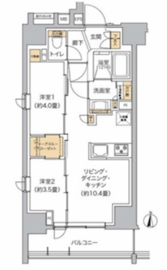 リビオメゾン東池袋 904 間取り図