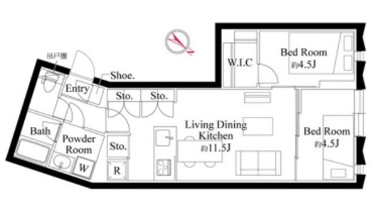 EDIT文京護国寺 101 間取り図
