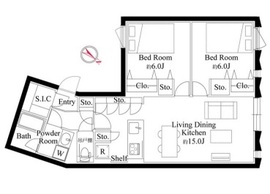 EDIT文京護国寺 201 間取り図