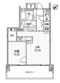 ライオンズシティ白金高輪 1202 間取り図