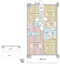 N-stage船堀 402 間取り図