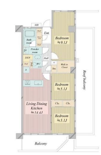 N-stage船堀 604 間取り図