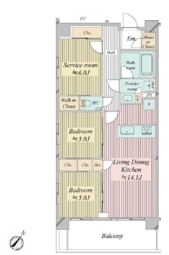 N-stage船堀 702 間取り図