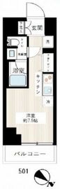 スパシエ横浜アルト 5階 間取り図