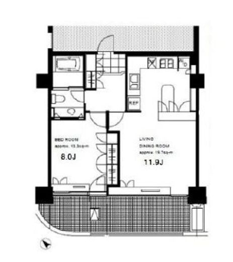 御殿山トラストコート 2323 間取り図