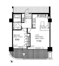 御殿山トラストコート 2323 間取り図