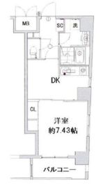 メイクスデザイン茅場町 2階 間取り図